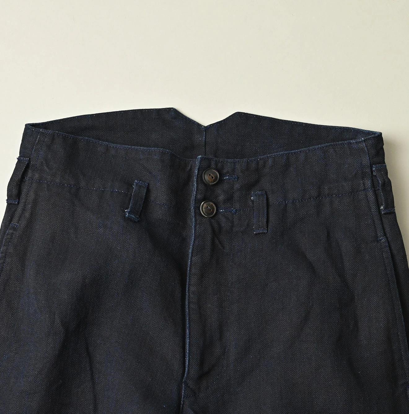 45R(フォーティファイブアール) |リネンヘリンボンの908ジョッパン（インディゴ）