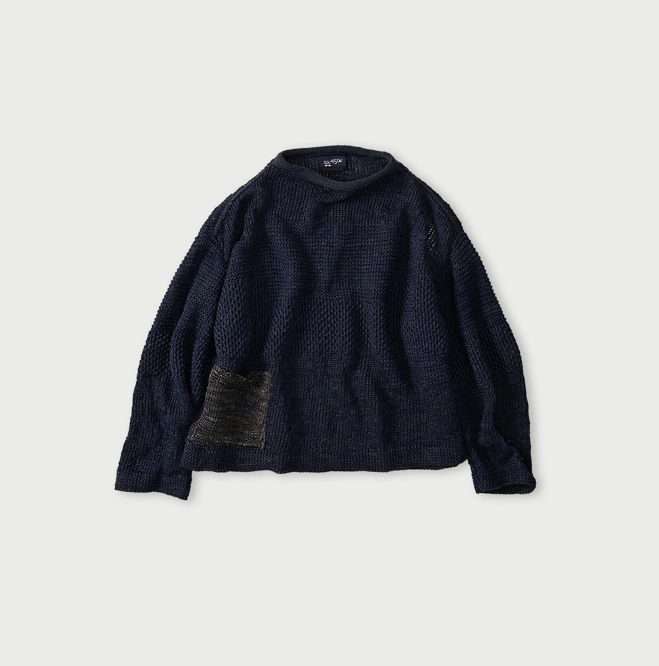 45R(フォーティファイブアール) |リネンギマのパッチワーク馬セーター