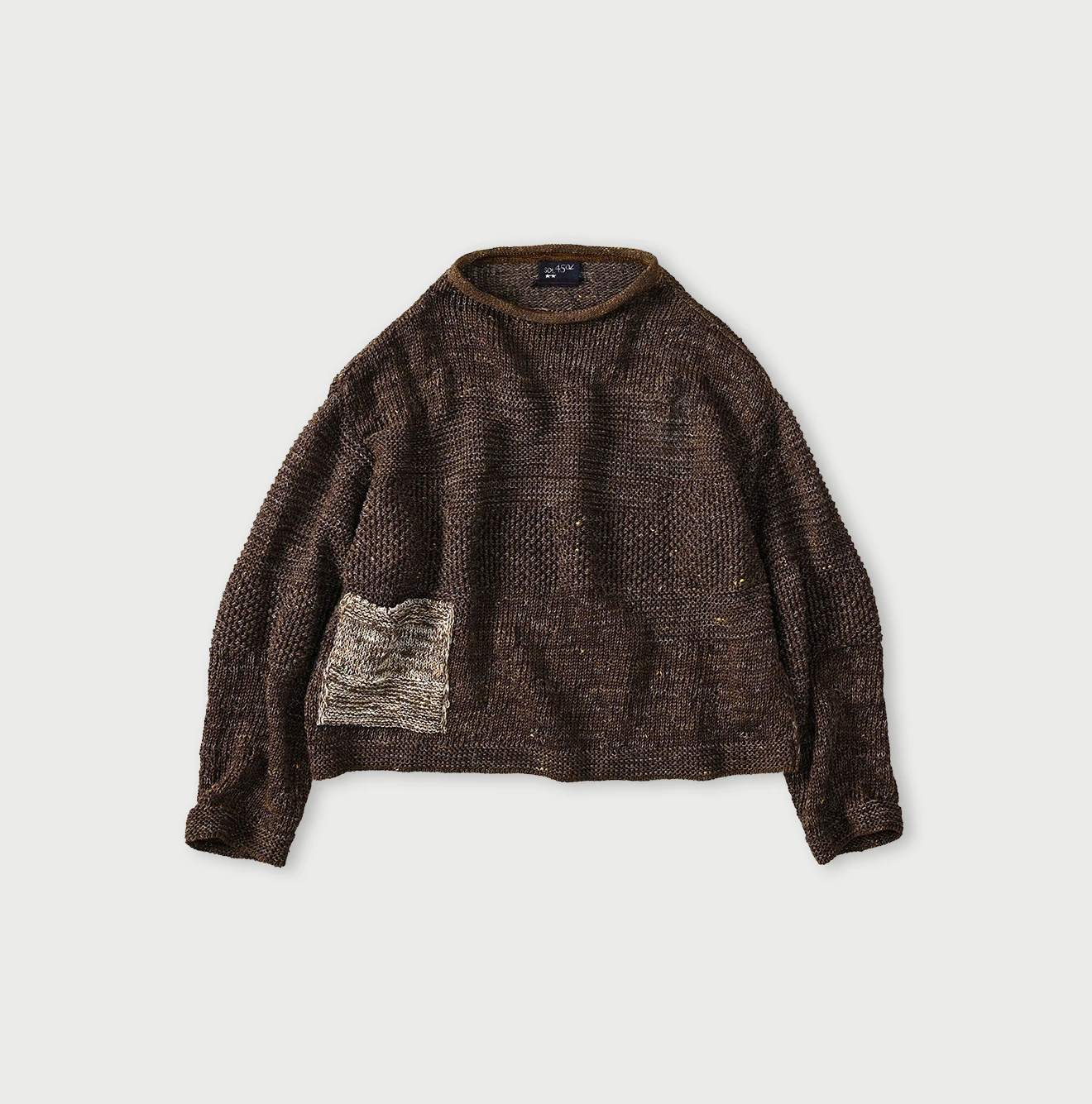 45R(フォーティファイブアール) |リネンギマのパッチワーク馬セーター