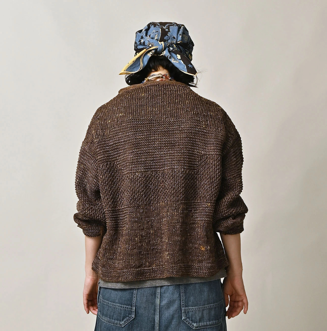 45R(フォーティファイブアール) |リネンギマのパッチワーク馬セーター