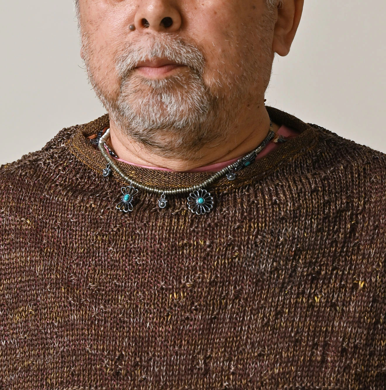 45R(フォーティファイブアール) |リネンギマのパッチワーク馬セーター