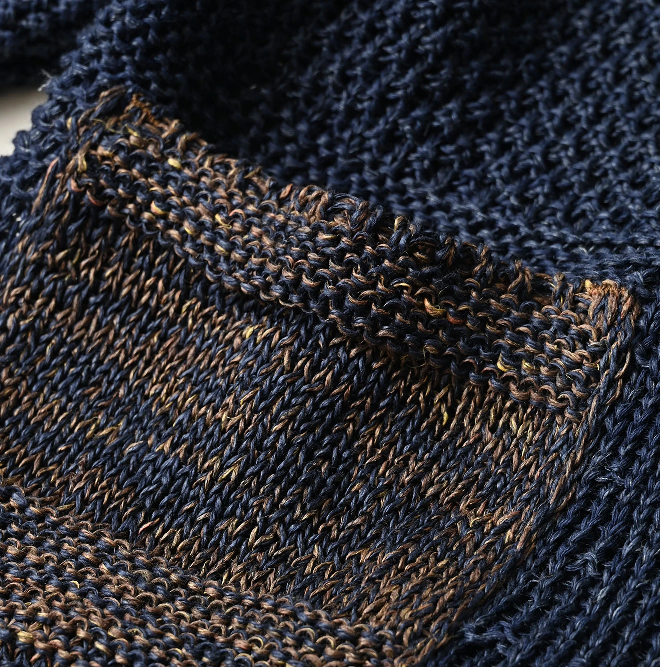 45R(フォーティファイブアール) |リネンギマのパッチワーク馬セーター