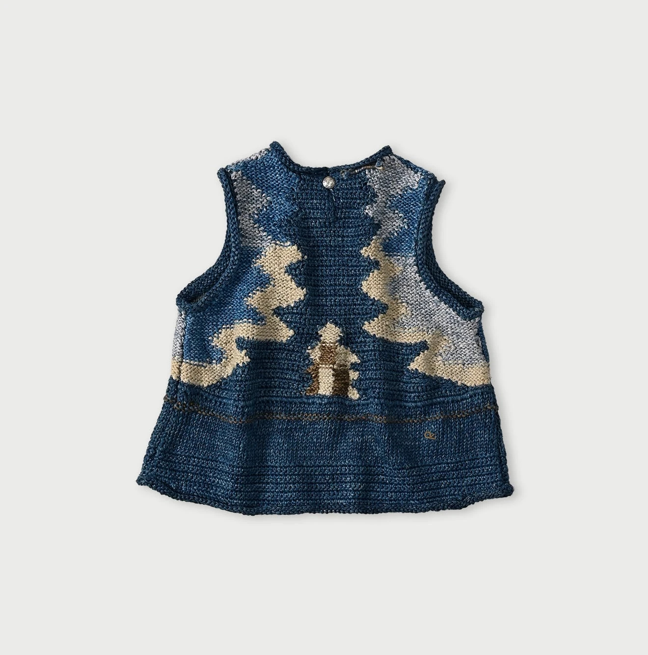 45R(フォーティファイブアール) |ラグジャカードのキャミ（藍ベース）