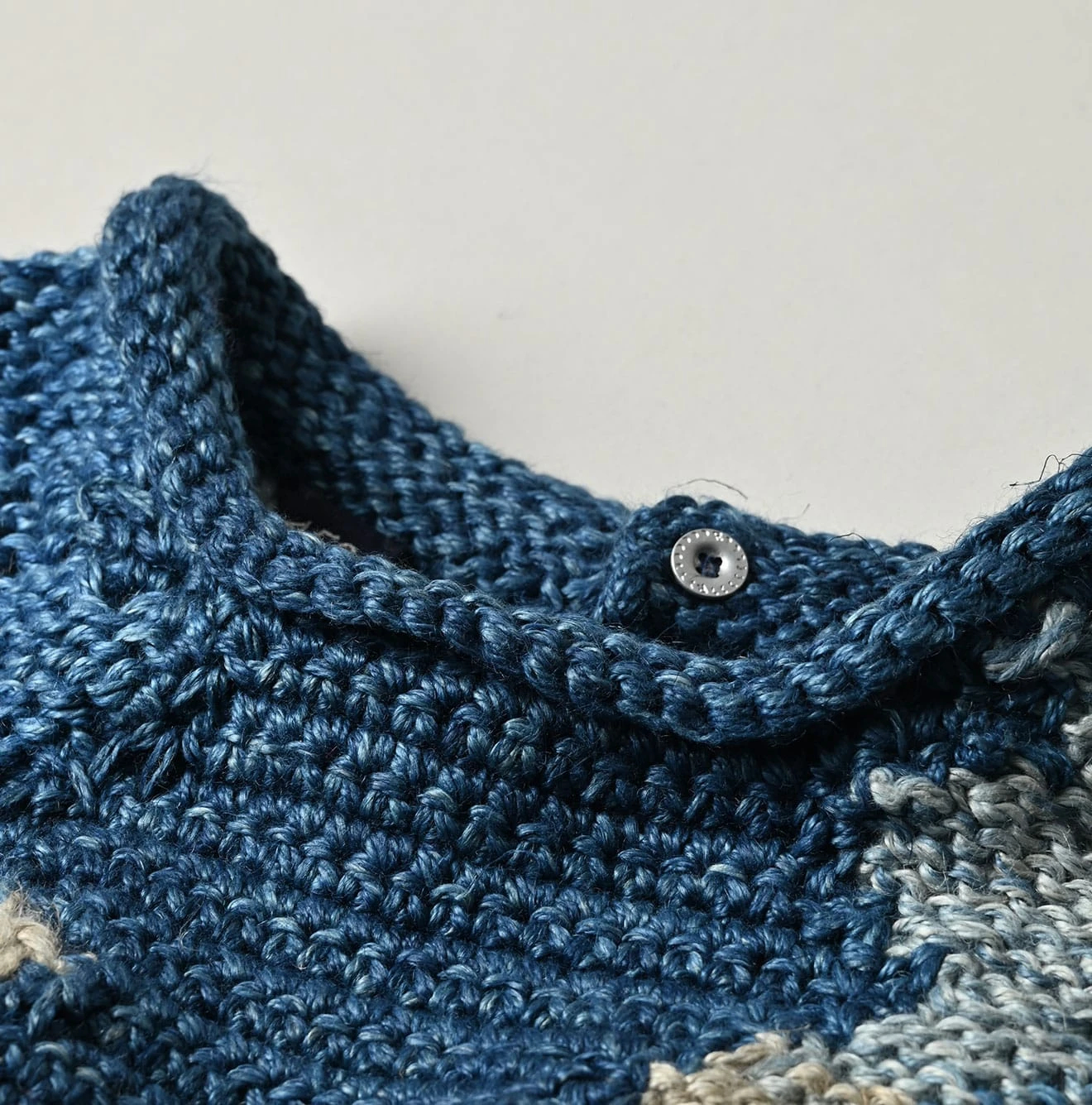 45R(フォーティファイブアール) |ラグジャカードのキャミ（藍ベース）