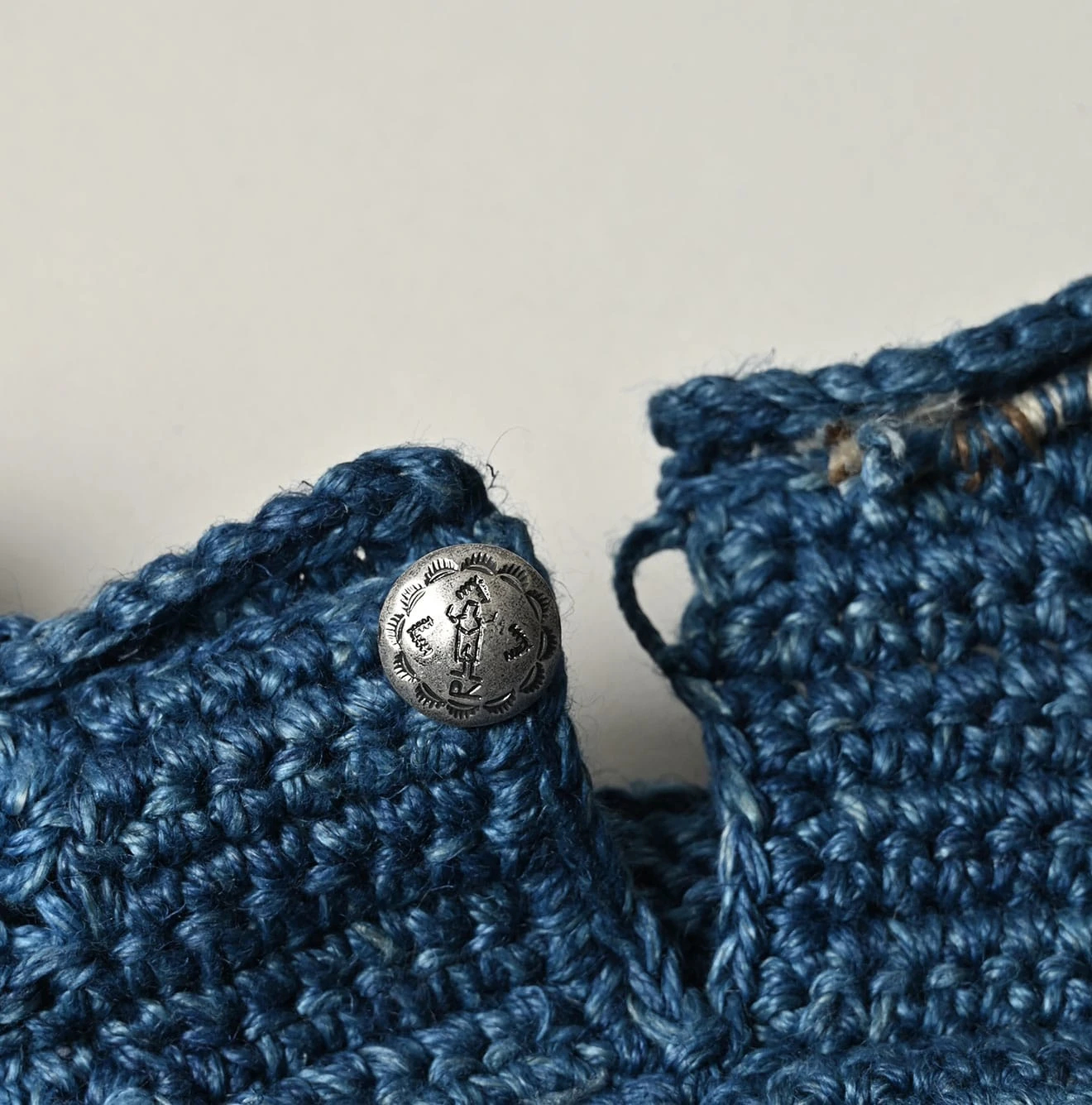 45R(フォーティファイブアール) |ラグジャカードのキャミ（藍ベース）