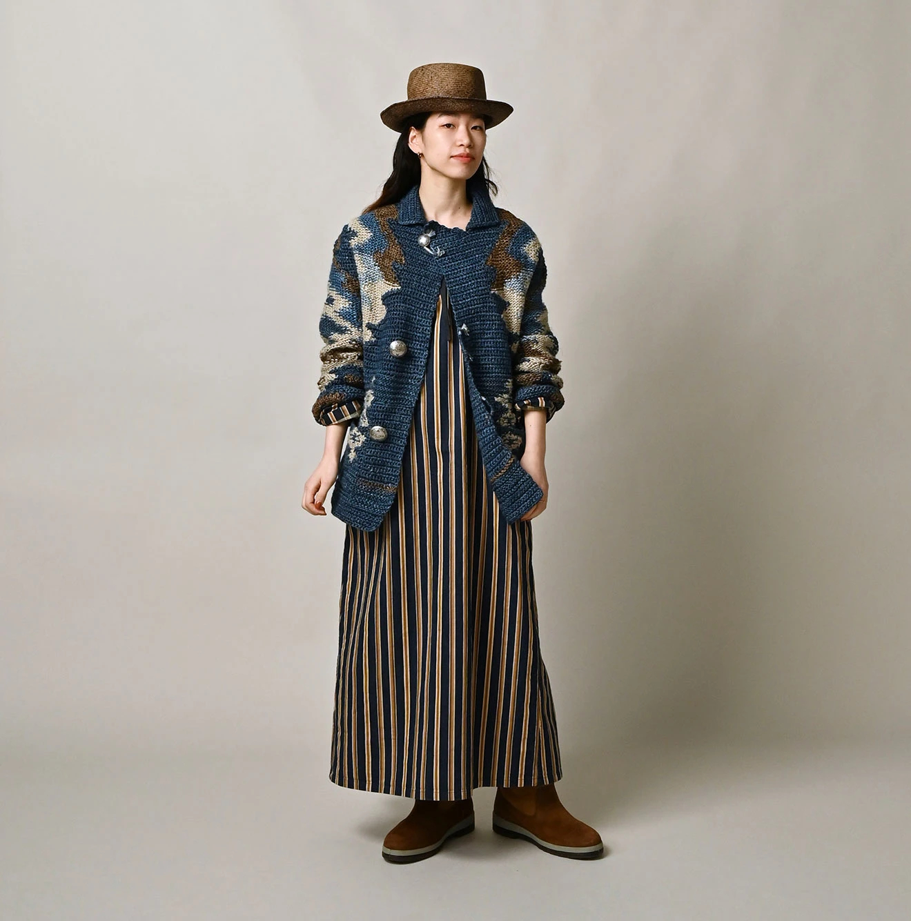 45R(フォーティファイブアール) |ラグジャカードの908ランチジャケット（藍ベース）