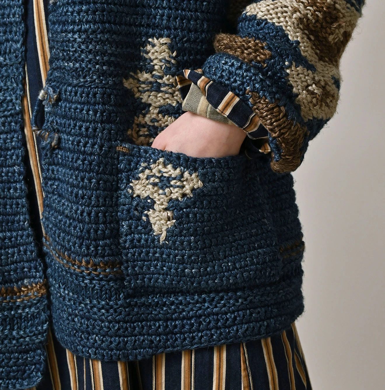 45R(フォーティファイブアール) |ラグジャカードの908ランチジャケット（藍ベース）