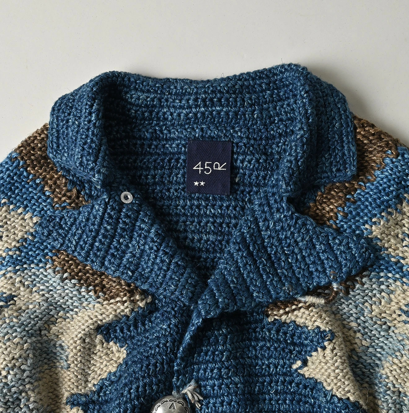 45R(フォーティファイブアール) |ラグジャカードの908ランチジャケット（藍ベース）