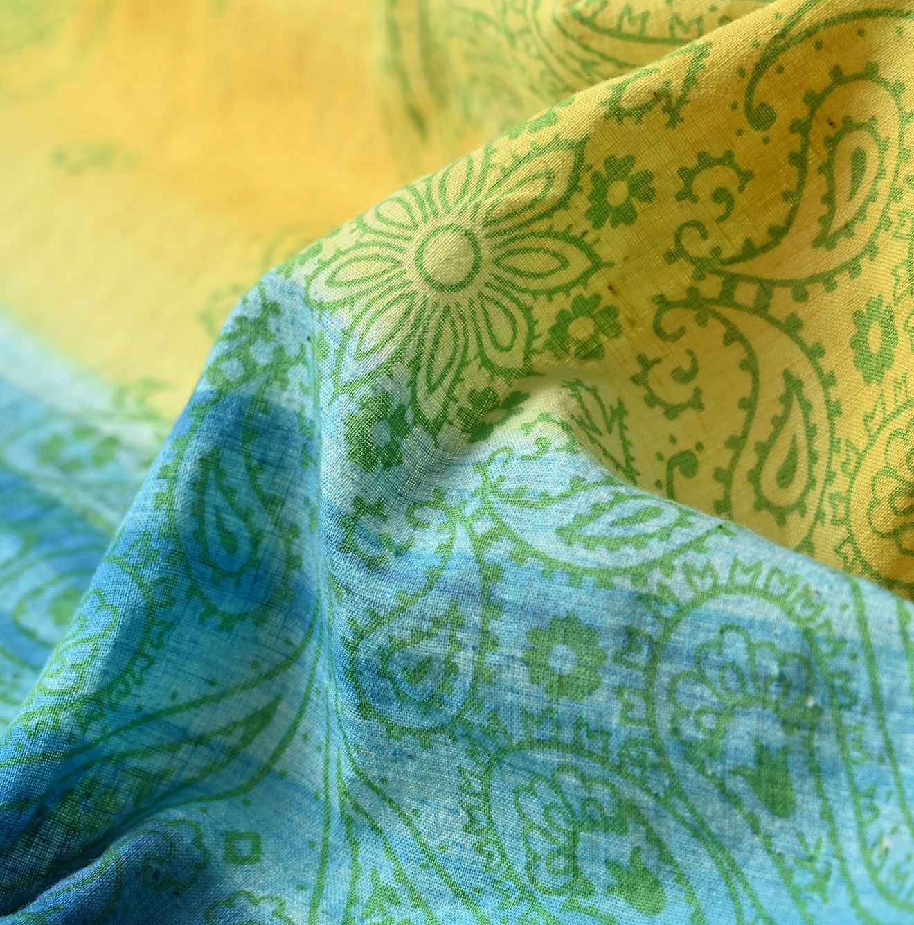 45R(フォーティファイブアール) |インドカディハンドプリントのバンダナ