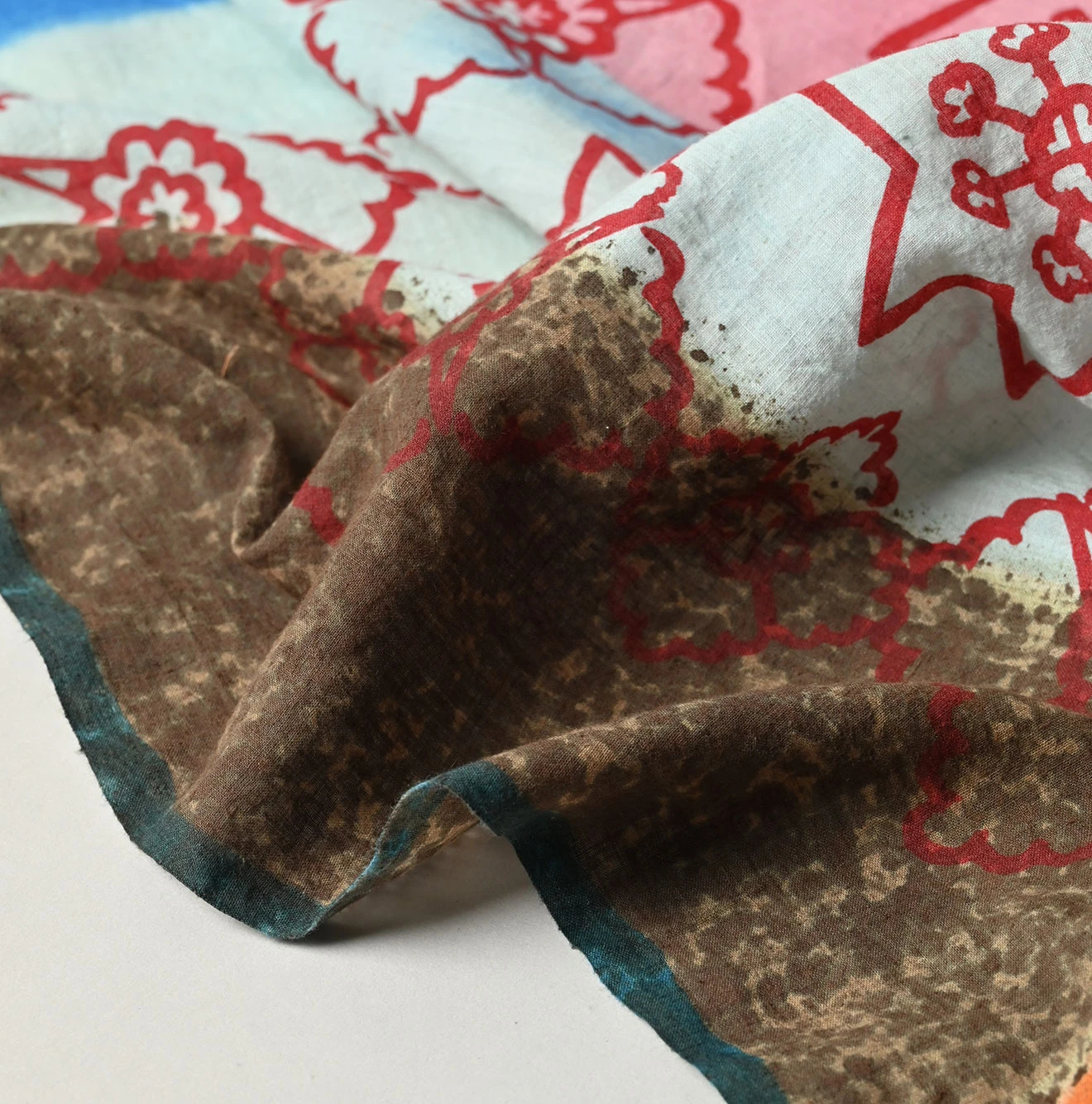 45R(フォーティファイブアール) |インドカディハンドプリントのバンダナ