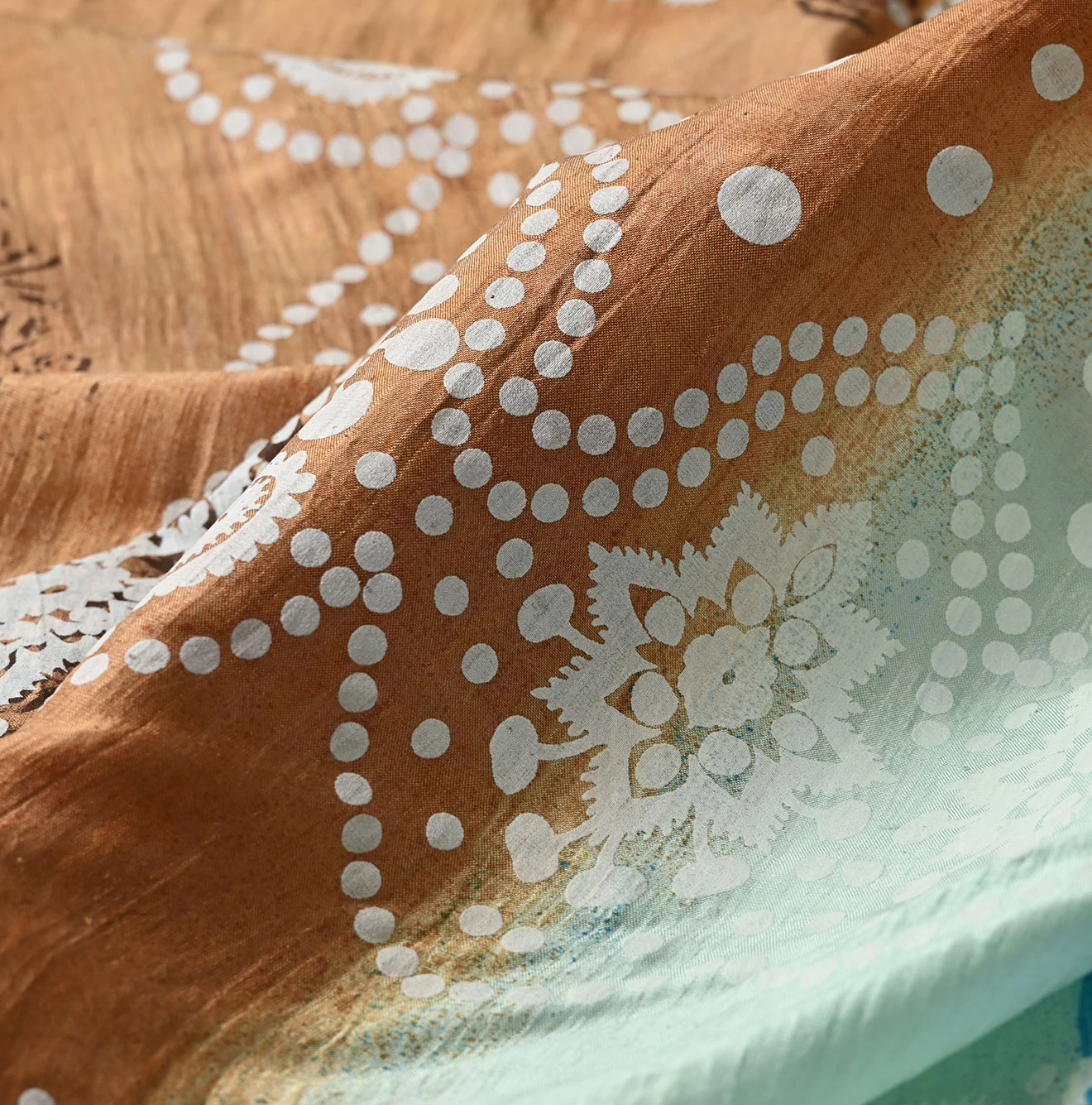 45R(フォーティファイブアール) |インドシルクのハンドプリント風呂敷