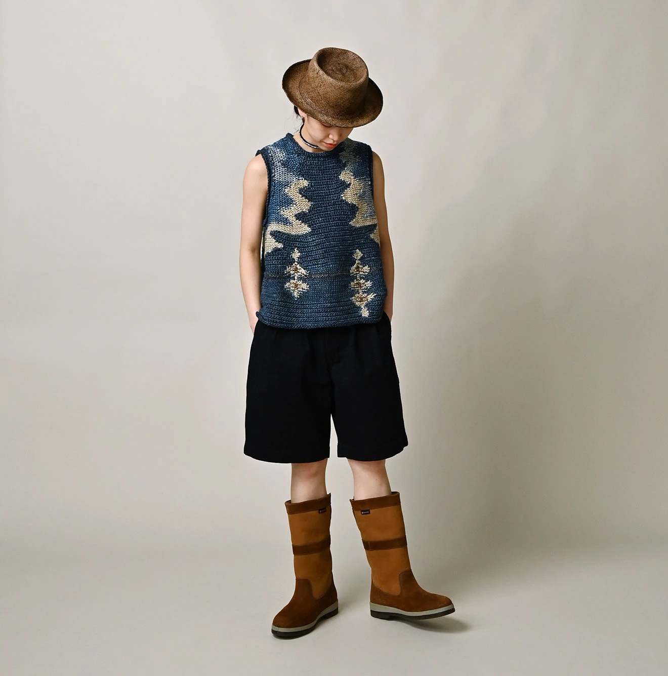 45R(フォーティファイブアール) |高密度ダックの908ペグショートパンツ（インディゴ）