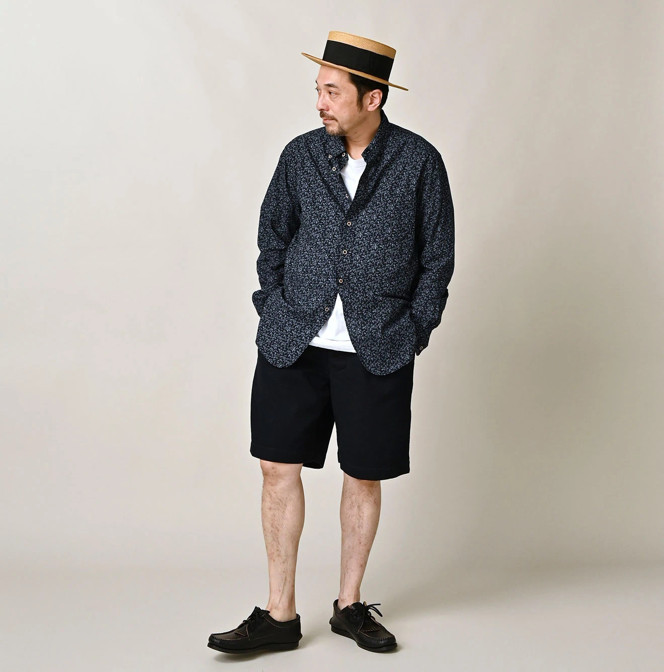 45R(フォーティファイブアール) |高密度ダックの908ペグショートパンツ（インディゴ）