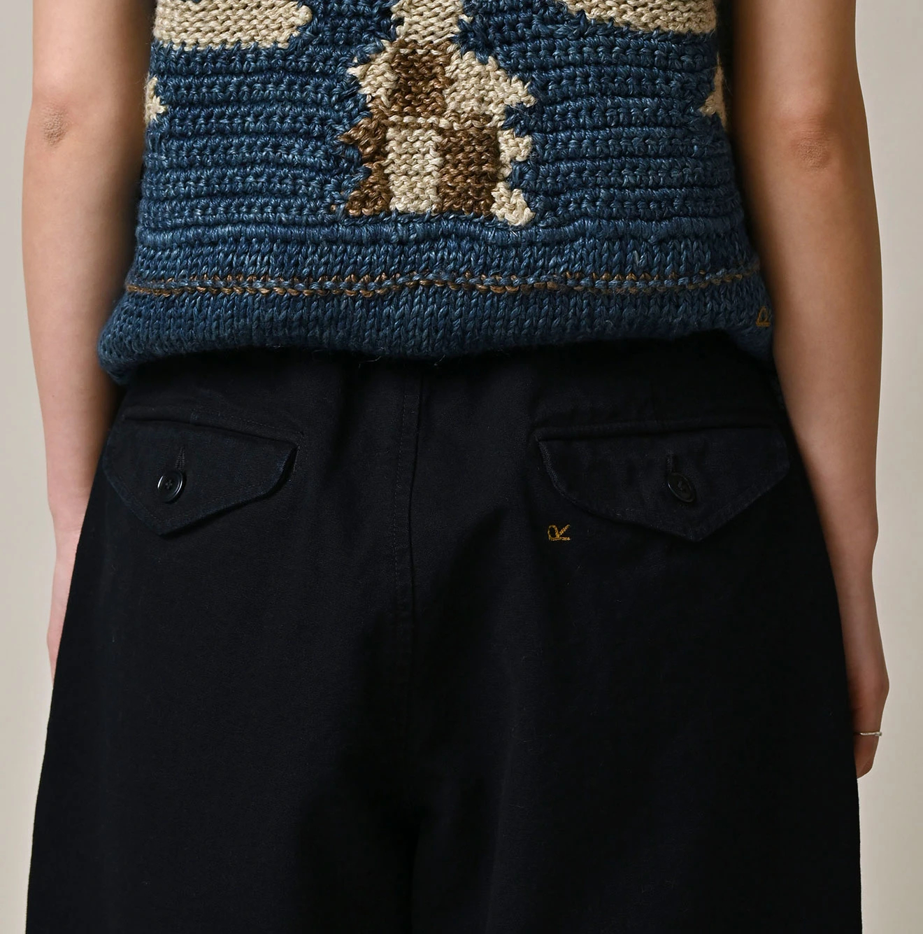 45R(フォーティファイブアール) |高密度ダックの908ペグショートパンツ（インディゴ）