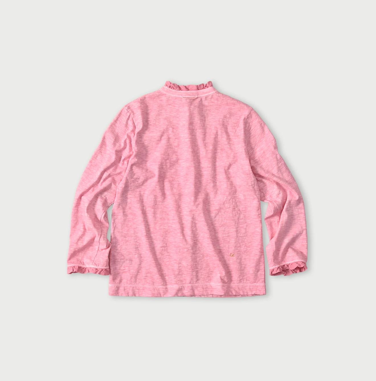 45R(フォーティファイブアール) |フリル天竺の四角ヘンリー（45草染）