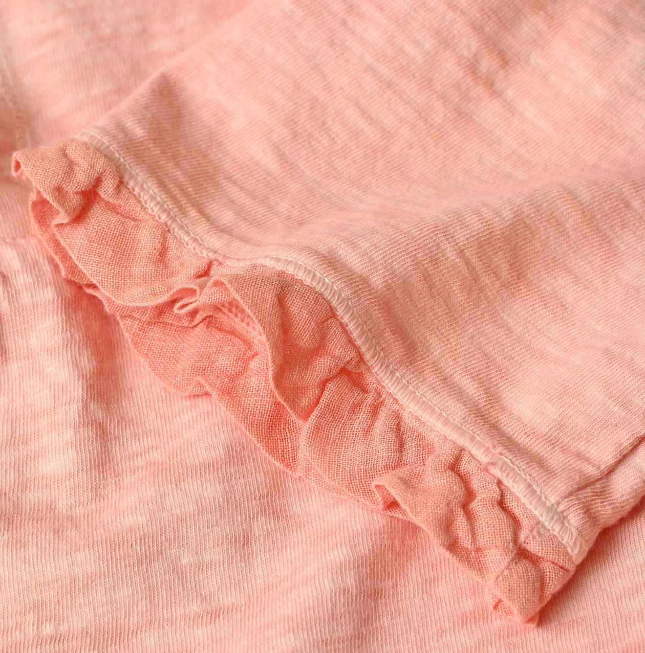 45R(フォーティファイブアール) |フリル天竺の四角ヘンリー（45草染）