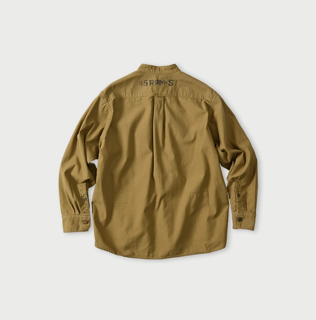 45R(フォーティファイブアール) |薄バックサテンの908ニームシャツ（再び・45RPMプリント）