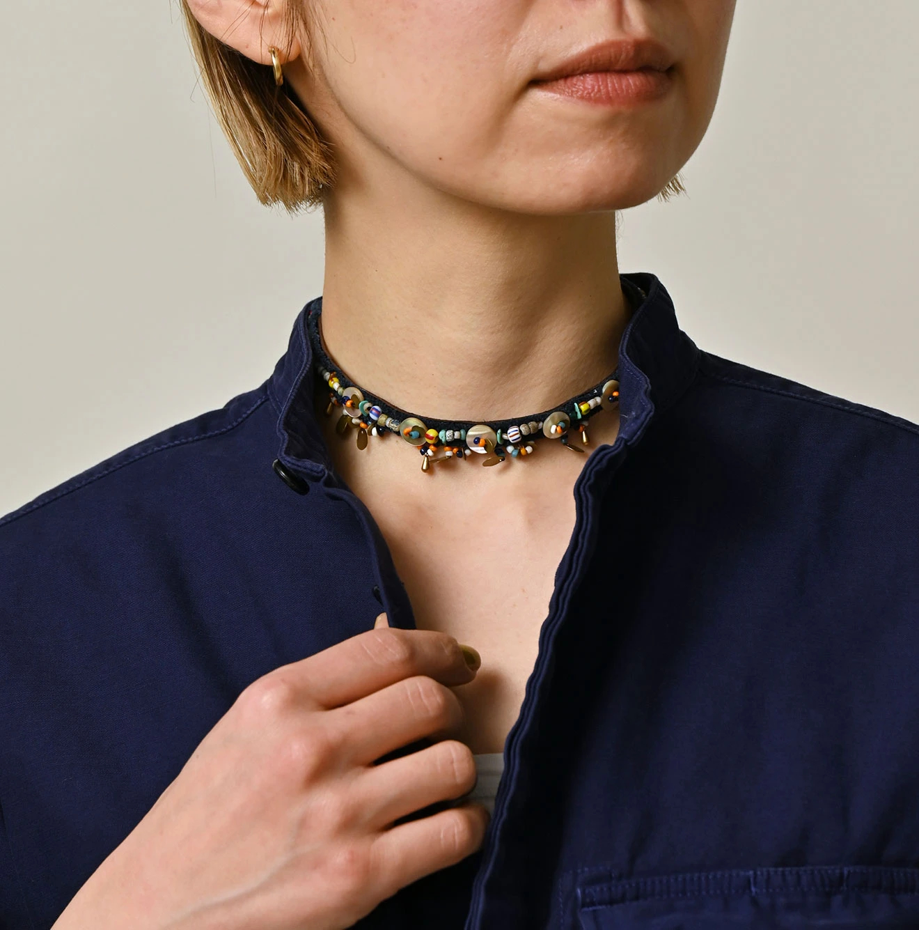 45R(フォーティファイブアール) |薄バックサテンの908ニームシャツ（再び・45RPMプリント）