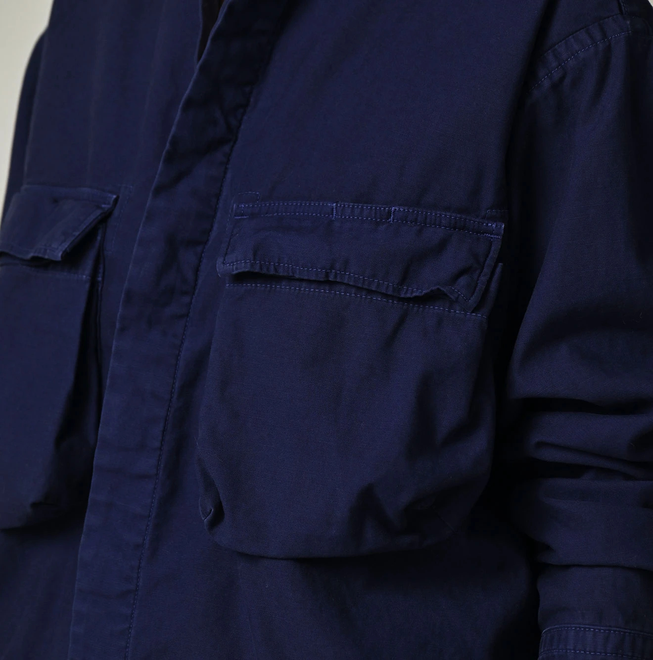 45R(フォーティファイブアール) |薄バックサテンの908ニームシャツ（再び・45RPMプリント）