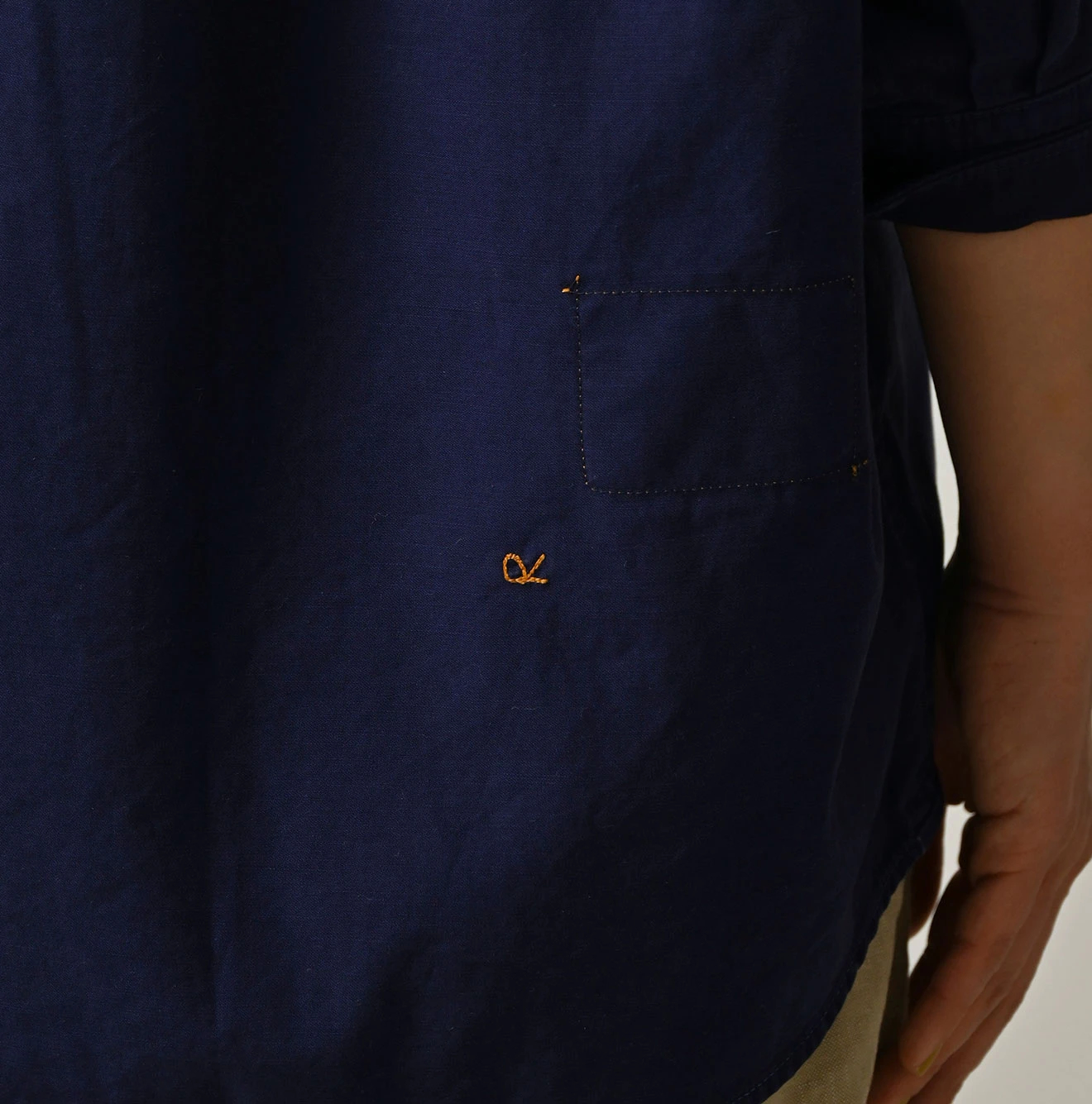 45R(フォーティファイブアール) |薄バックサテンの908ニームシャツ（再び・45RPMプリント）