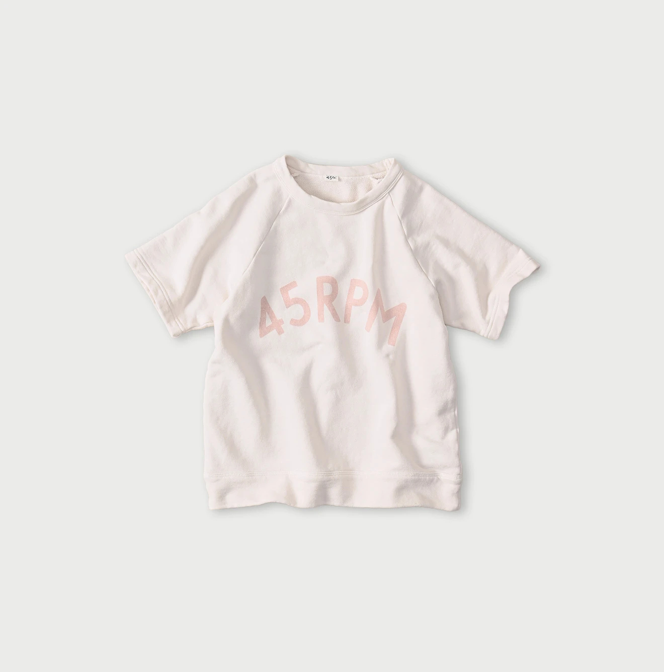 45R(フォーティファイブアール) |ガーゼ裏毛のロゴdeプティスウェット