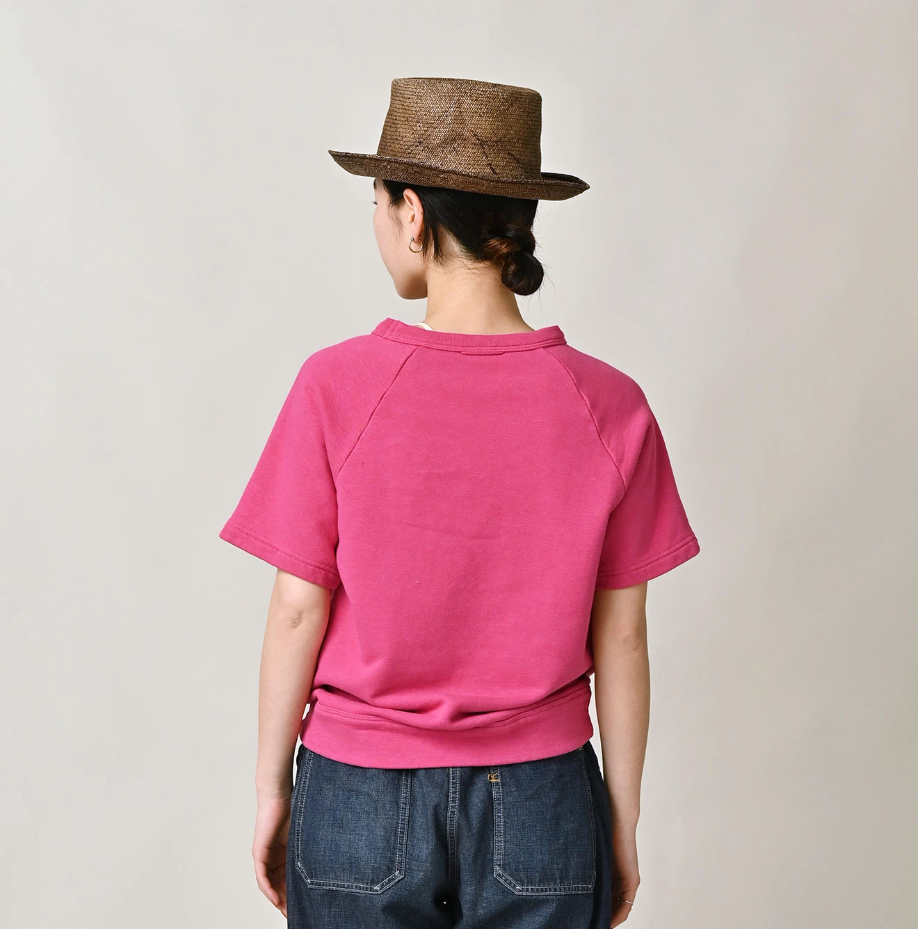 45R(フォーティファイブアール) |ガーゼ裏毛のロゴdeプティスウェット