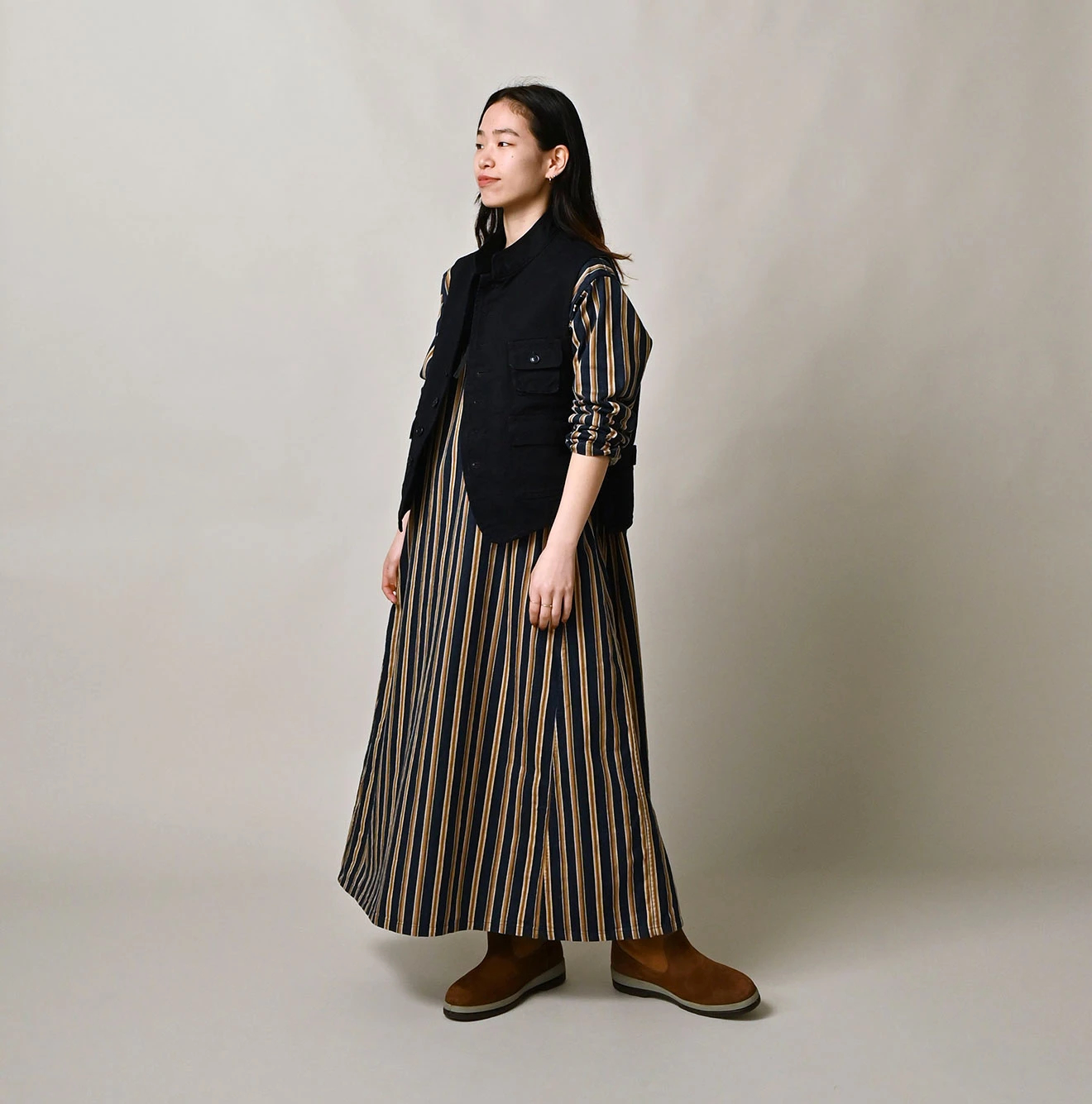 45R(フォーティファイブアール) |高密度ダックの908ハンティングベスト（インディゴ）