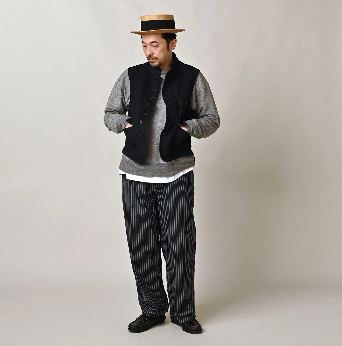 45R(フォーティファイブアール) |高密度ダックの908ハンティングベスト（インディゴ）