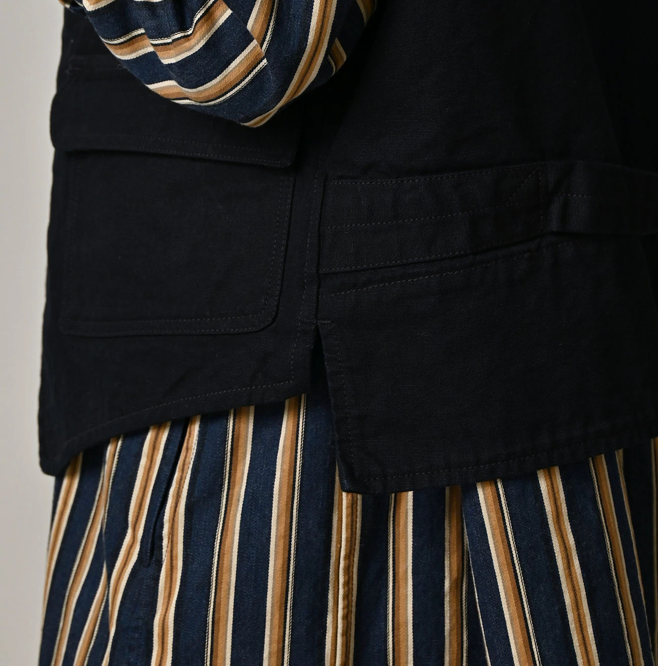 45R(フォーティファイブアール) |高密度ダックの908ハンティングベスト（インディゴ）