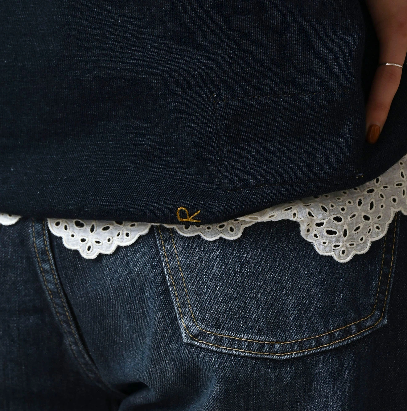 45R(フォーティファイブアール) |ガーゼ裏毛の908スウェット（インディゴ）