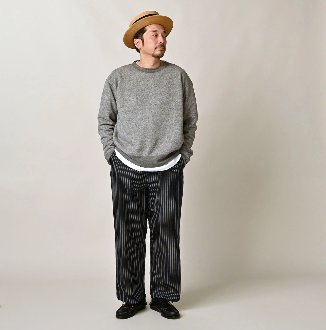 45R(フォーティファイブアール) |ガーゼ裏毛の908スウェット（トップ）