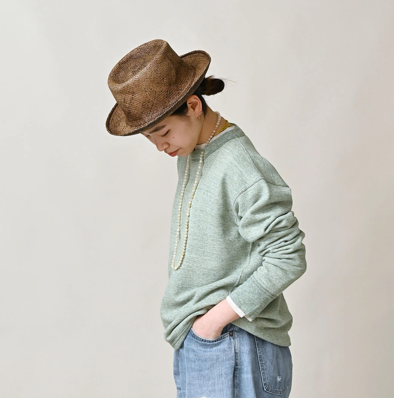 45R(フォーティファイブアール) |ガーゼ裏毛の908スウェット（トップ）