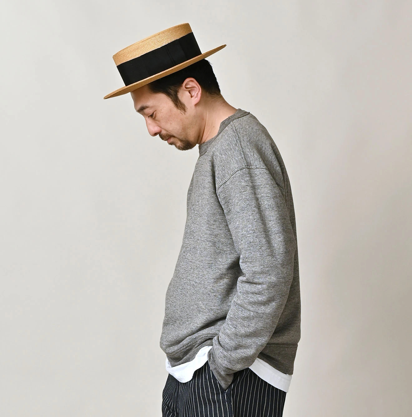 45R(フォーティファイブアール) |ガーゼ裏毛の908スウェット（トップ）