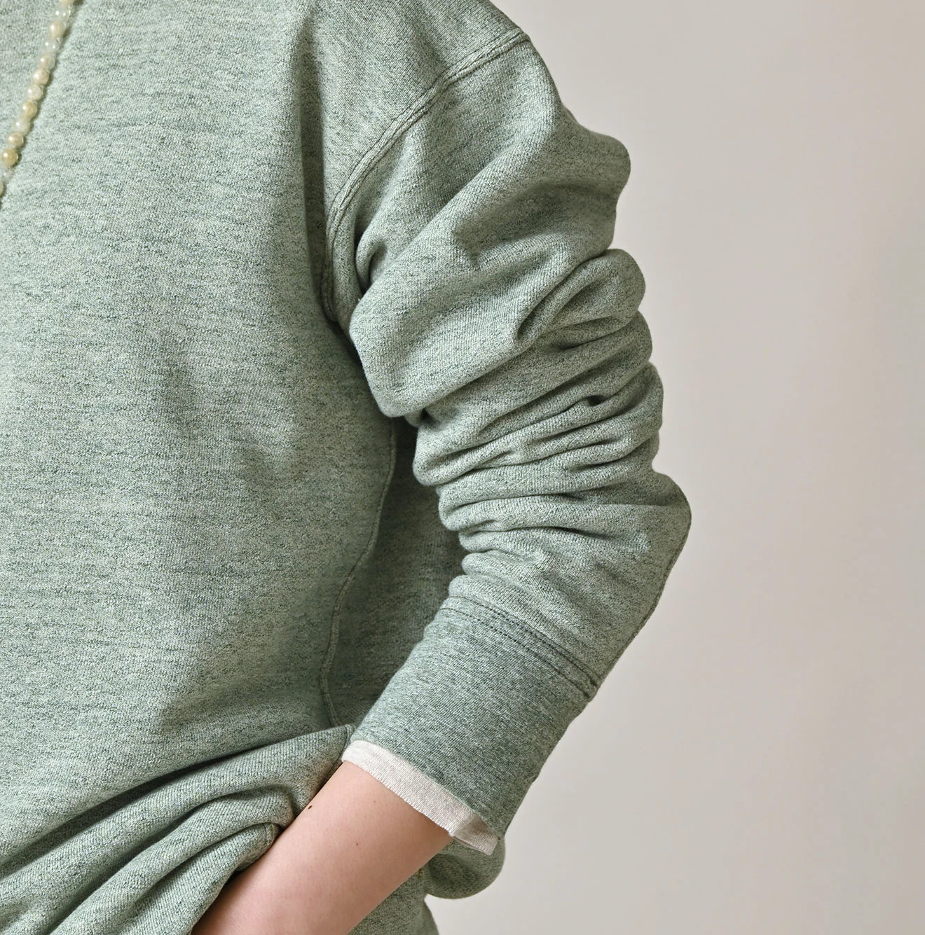 45R(フォーティファイブアール) |ガーゼ裏毛の908スウェット（トップ）