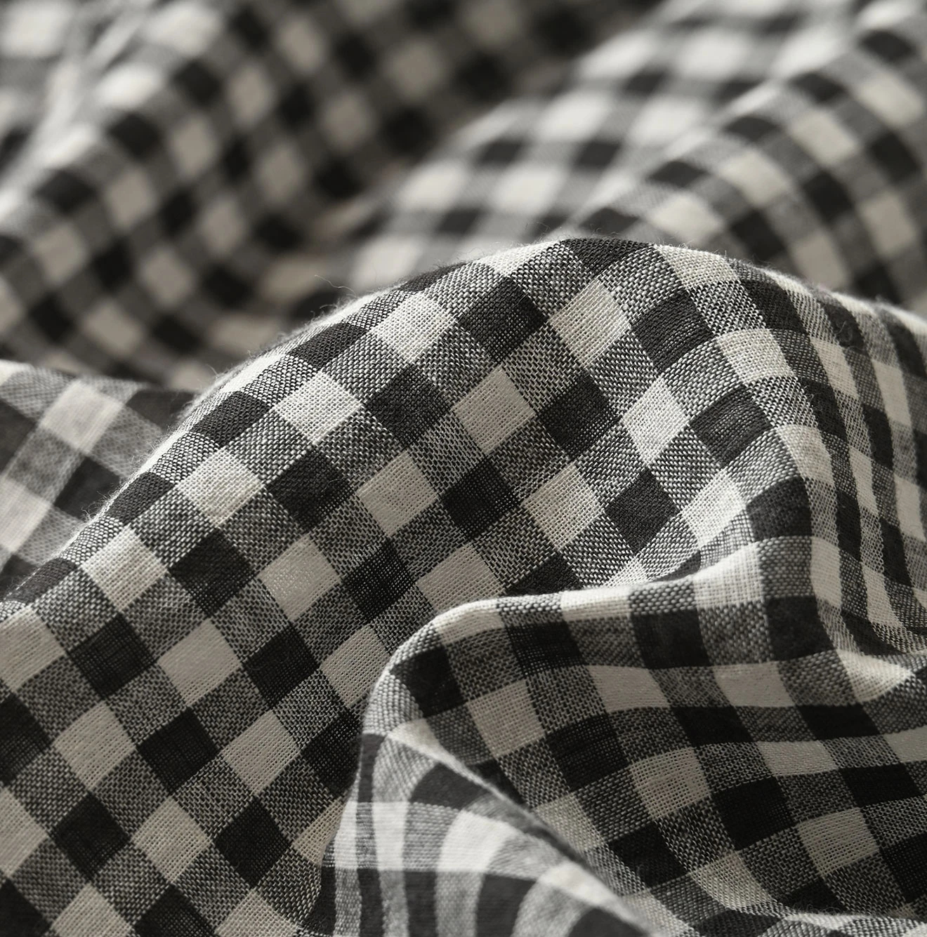 45R(フォーティファイブアール) |ガーゼギンガムのフリルカシュクール