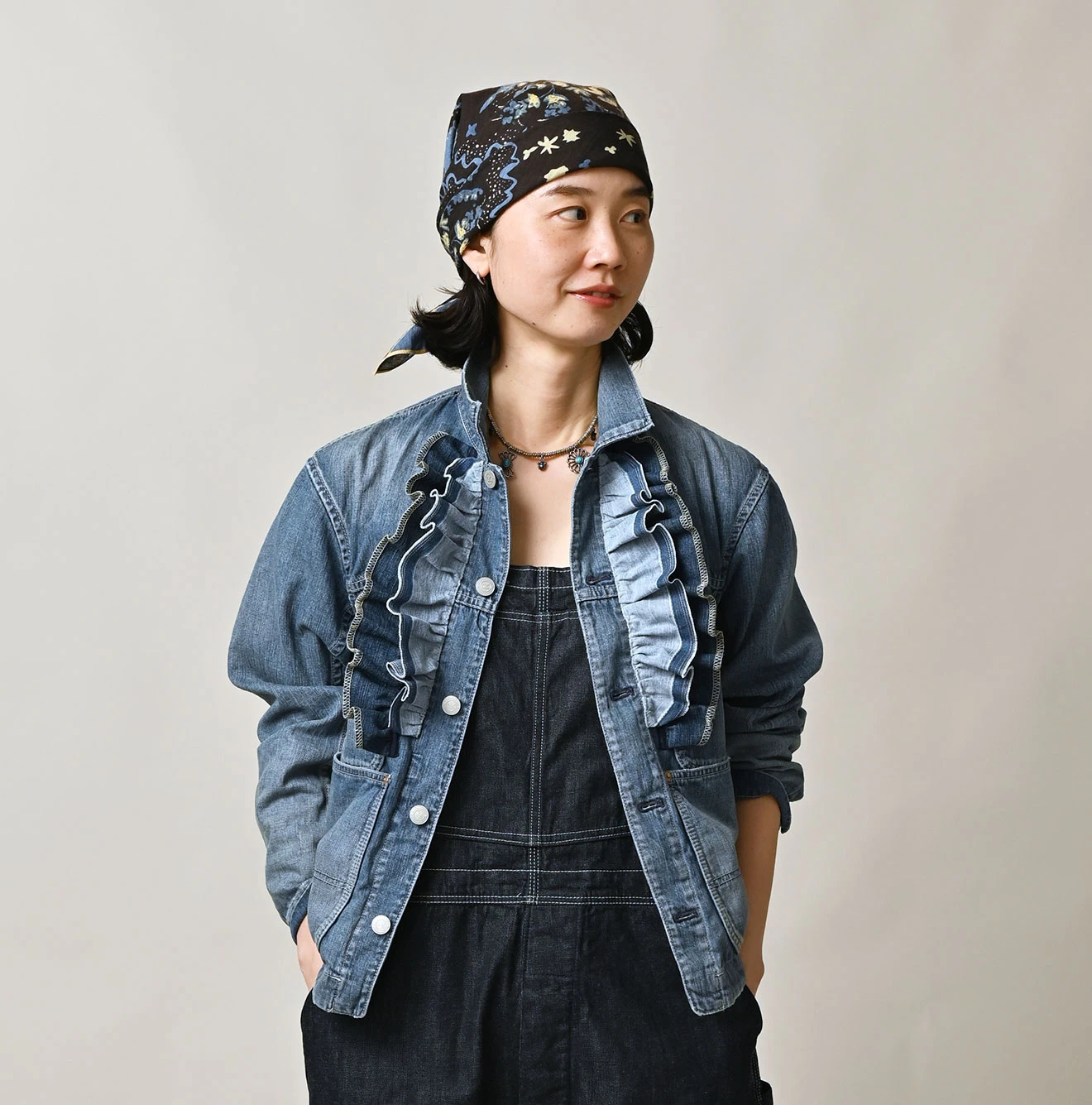 45R(フォーティファイブアール) |麦比古デニムのフリルGオール（重）