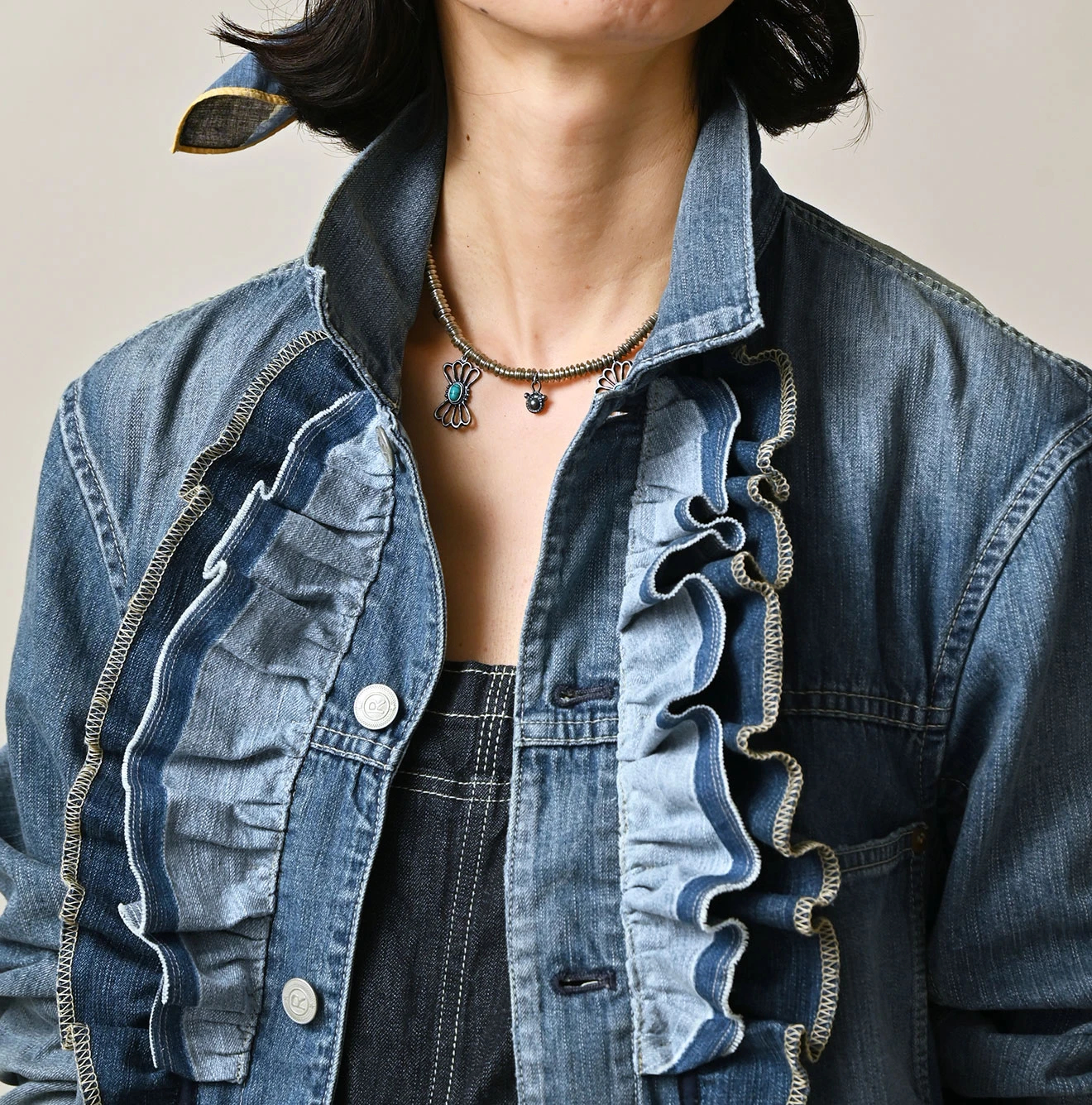 45R(フォーティファイブアール) |麦比古デニムのフリルGオール（重）