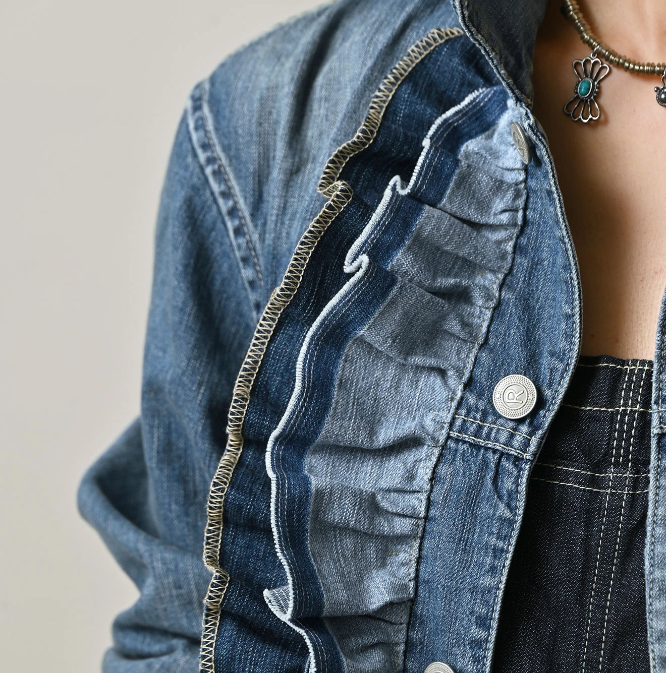 45R(フォーティファイブアール) |麦比古デニムのフリルGオール（重）