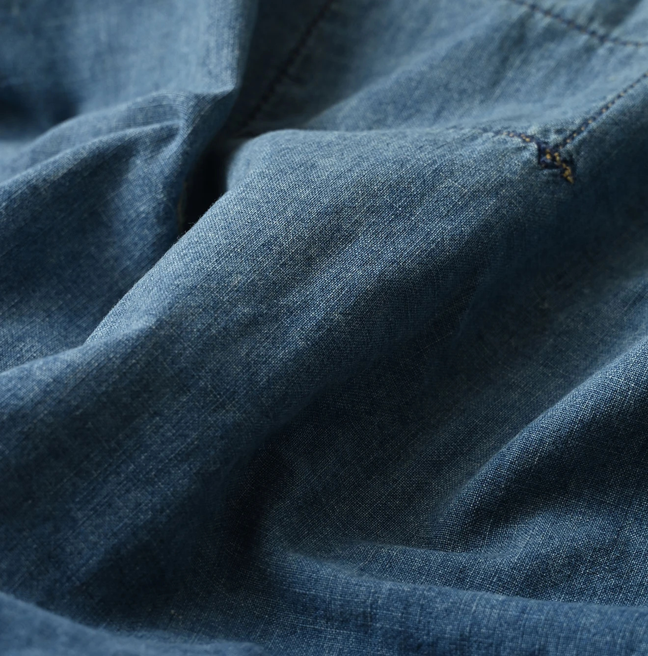 45R(フォーティファイブアール) |麦比古デニムのフリルワークベスト（重）