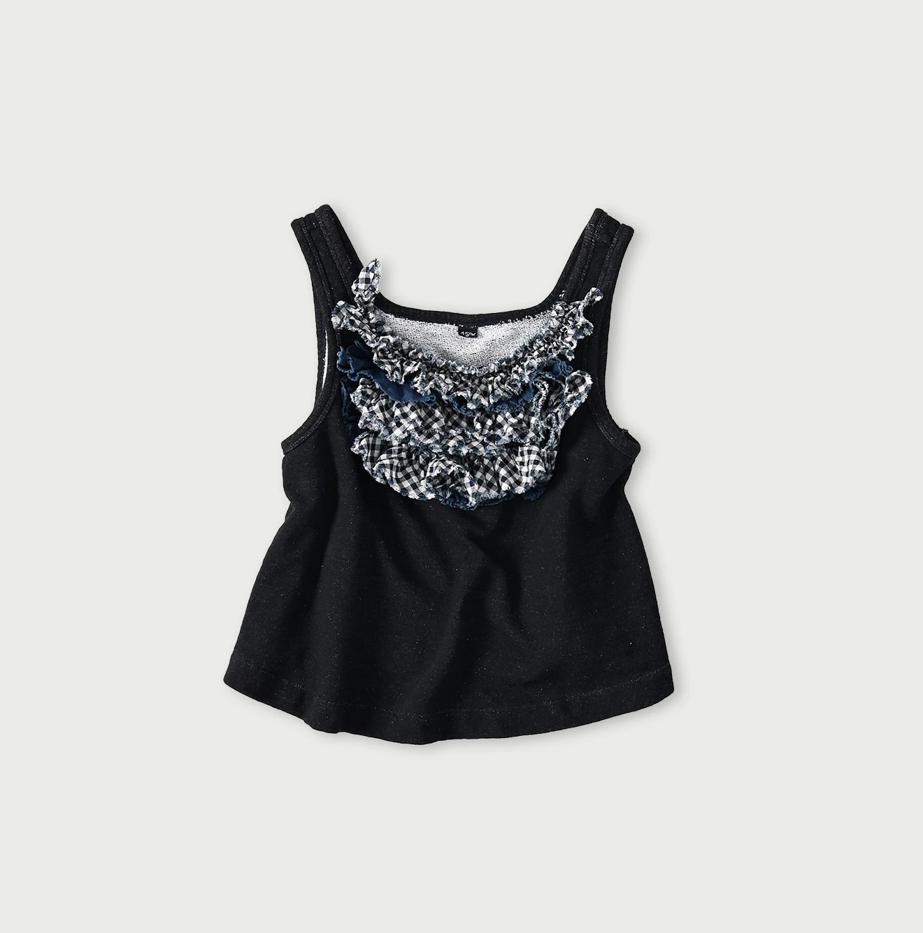 45R(フォーティファイブアール) |ミックスフリル×裏毛のタンクトップ