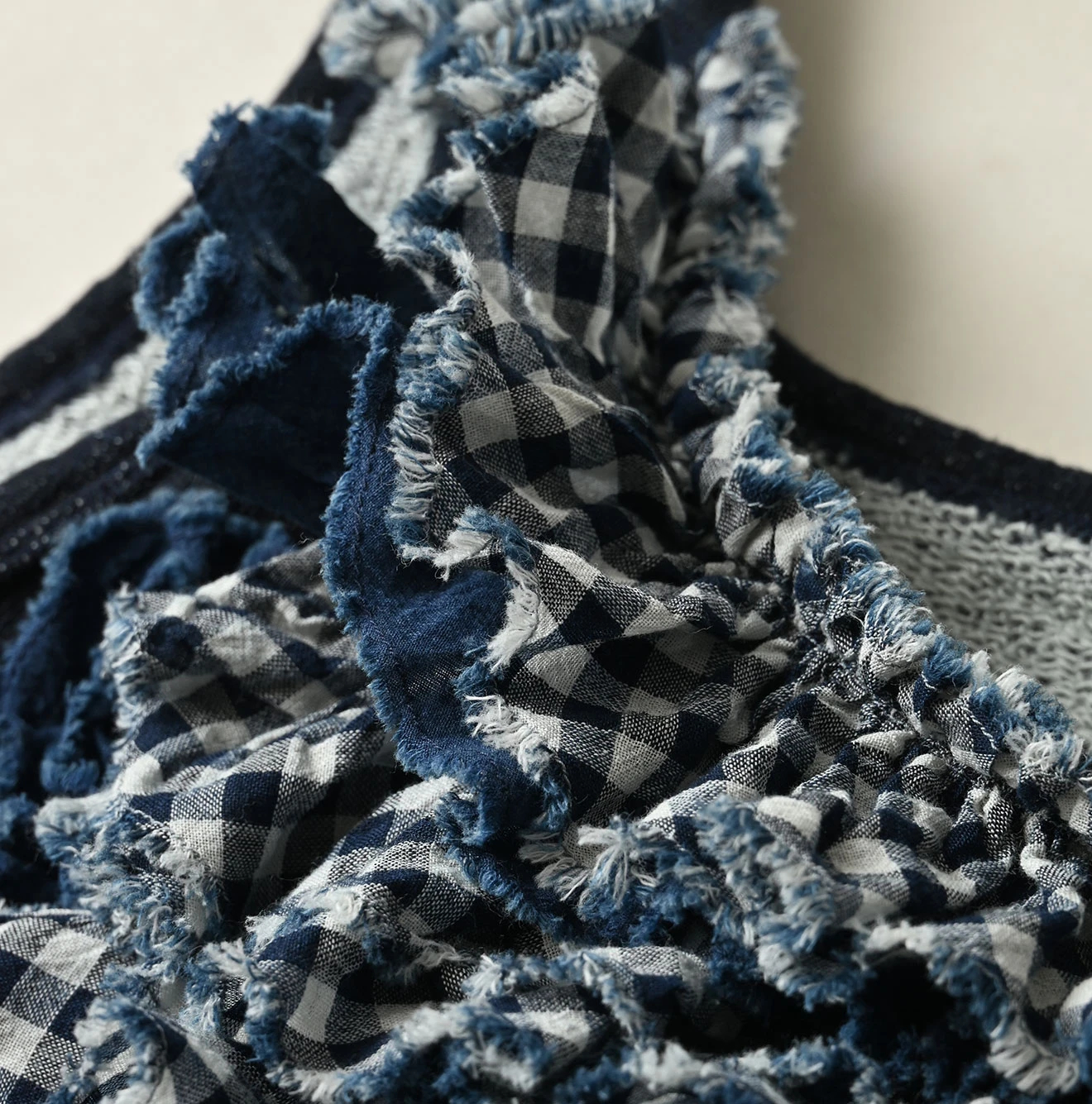 45R(フォーティファイブアール) |ミックスフリル×裏毛のタンクトップ