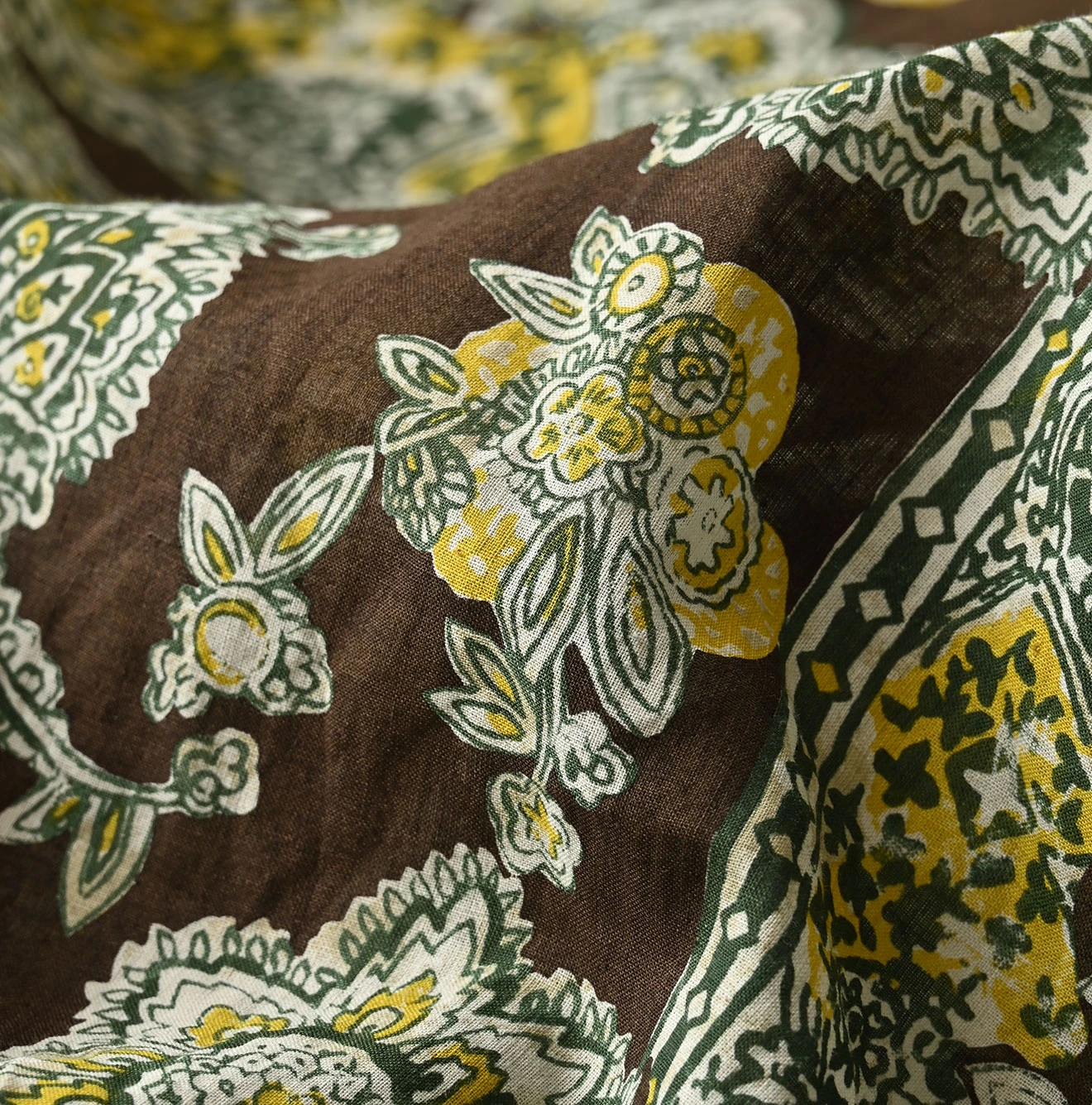 45R(フォーティファイブアール) |インドカディバンダナペイズリープリントのスモックドレス