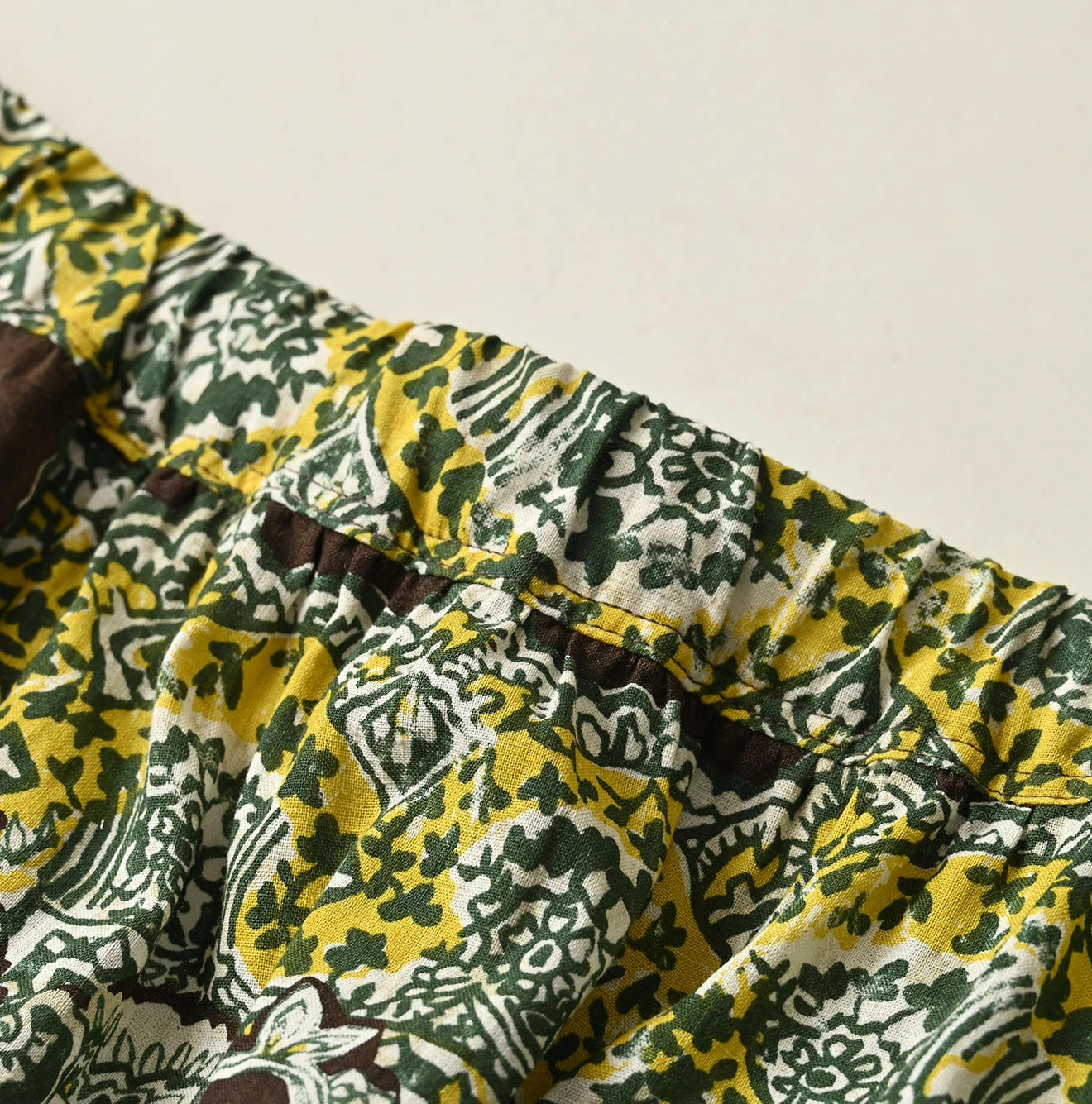 45R(フォーティファイブアール) |インドカディバンダナペイズリープリントのティアードフリルペチスカート