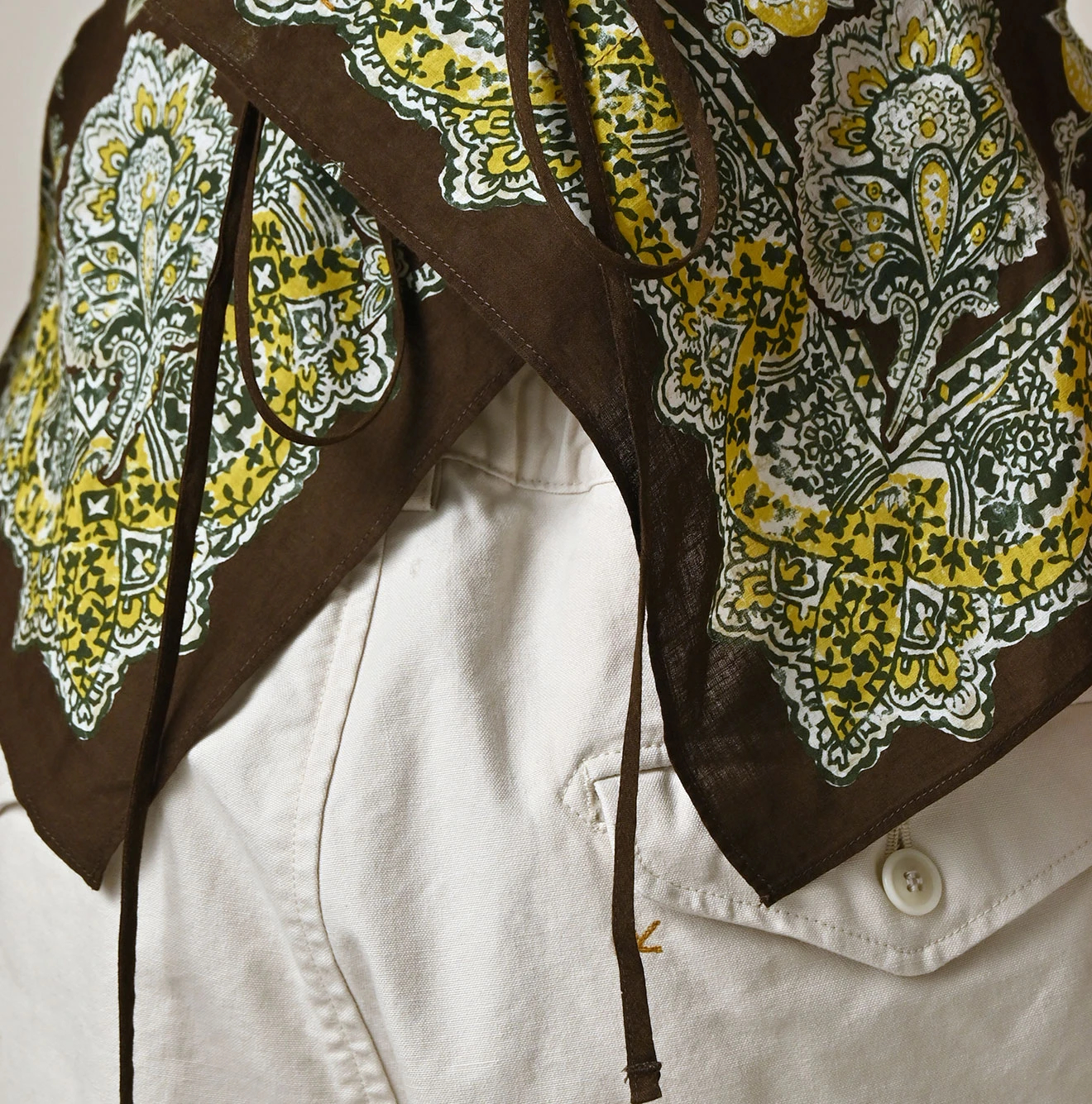 45R(フォーティファイブアール) |インドカディバンダナペイズリープリントのタンクブラ