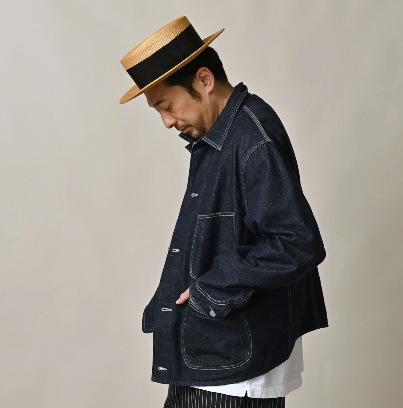 45R(フォーティファイブアール) |9.4オンスデニムの908オーシャンカバーオール（濃）