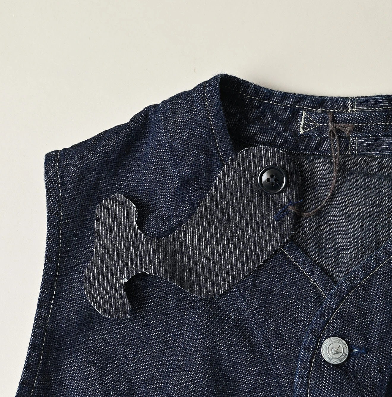 45R(フォーティファイブアール) |9.4オンスデニムの908オーシャンハンティングベスト（濃）