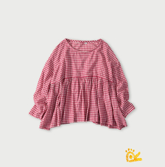 44-ミドルガーゼ ピンクギンガム