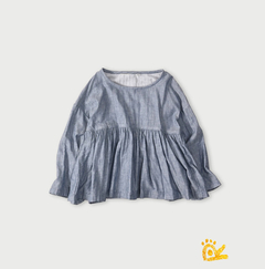 22-ガーゼ二重織 サックス