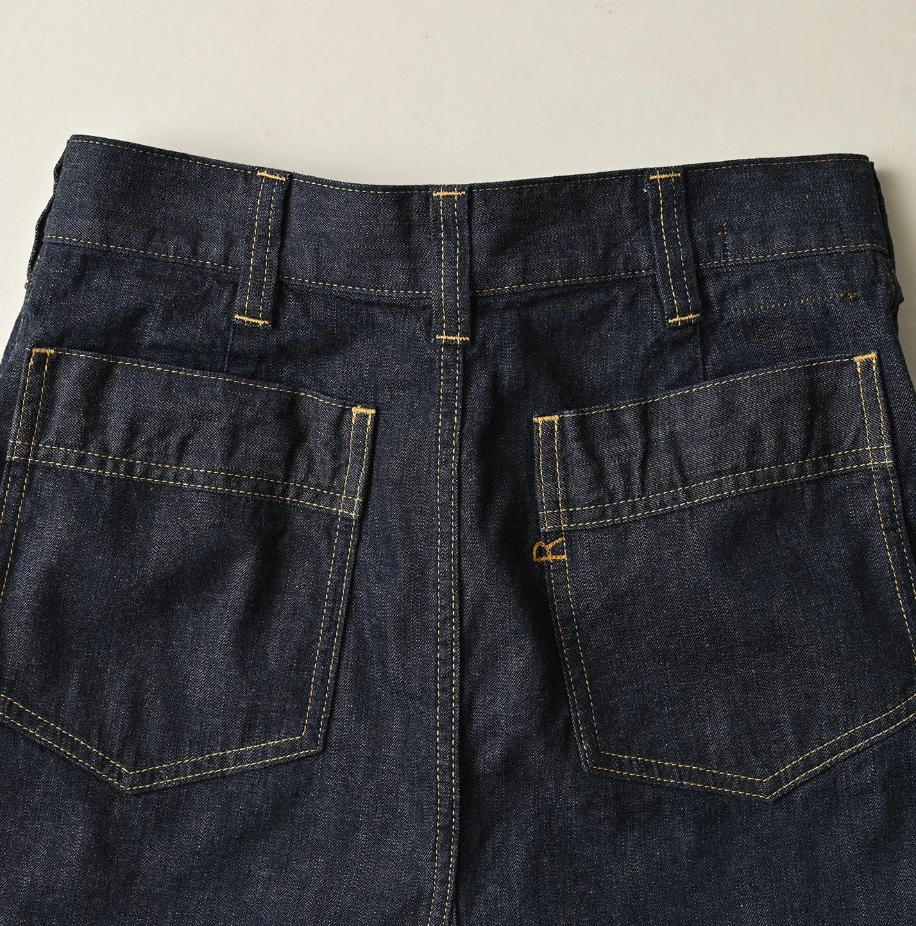 45R(フォーティファイブアール) |麦比古デニムのベルスカート（濃）