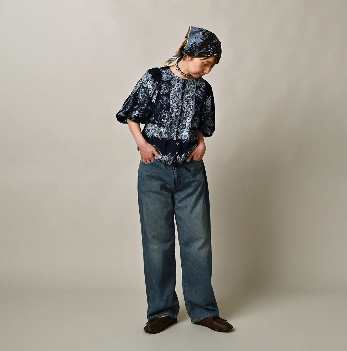 45R(フォーティファイブアール) |麦比古デニムのシャルロット5（淡）